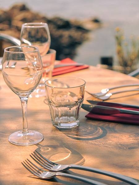 La Source - restaurant ZONZA - Restaurant Porto Vecchio vue mer